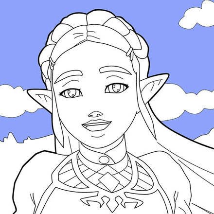 Coloriages personnages de jeux vidéo - fr.hellokids.com