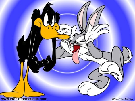 daffy duck vs bugs bunny football