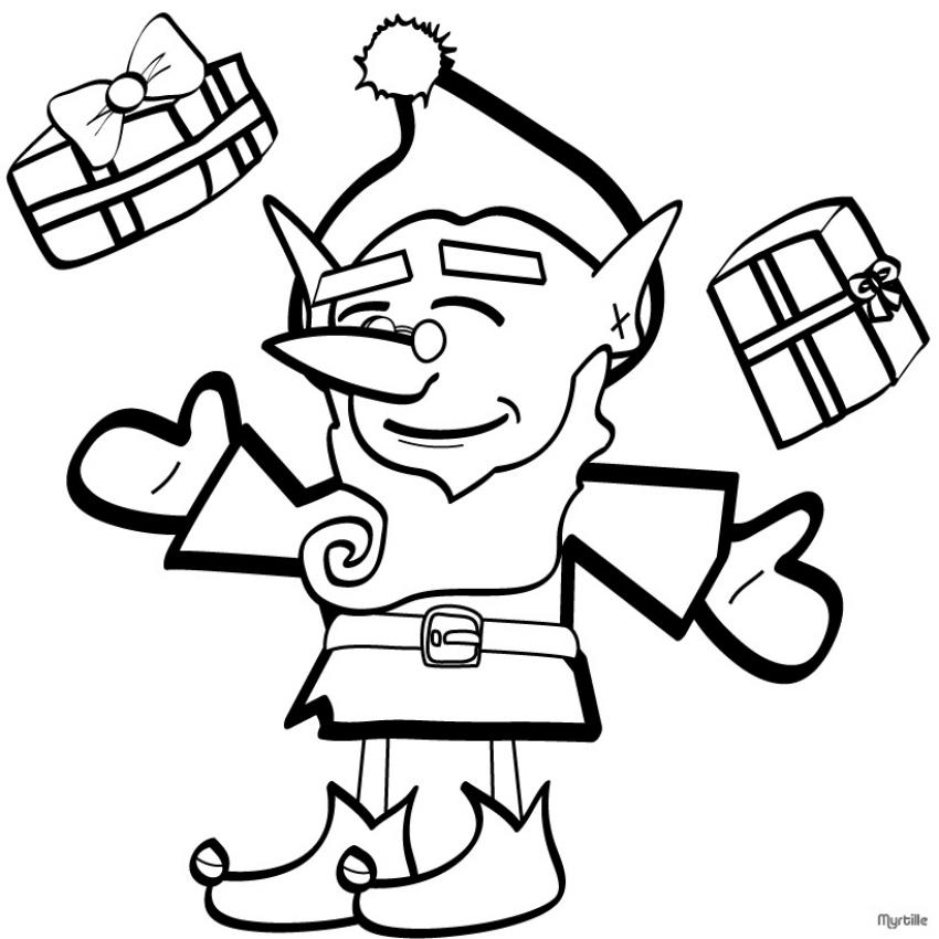 coloriage d un lutin