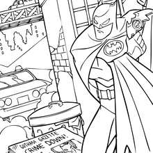 Coloriage : Batman contre le crime