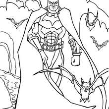 Coloriage : Batman et sa super armure