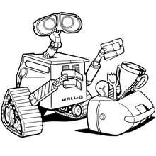 Coloriage : Wall-E le robot