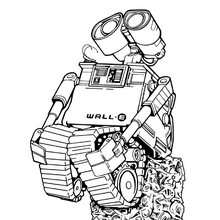 Coloriage à imprimer WALL-E - Coloriage - Coloriage DISNEY - Coloriage WALL E
