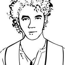 Coloriage des Jonas Brothers Kevin