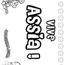 Assia - Coloriage - Coloriage PRENOMS - Coloriage PRENOMS LETTRE A