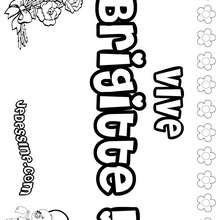 Brigitte - Coloriage - Coloriage PRENOMS - Coloriage PRENOMS LETTRE B