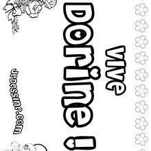 Dorine - Coloriage - Coloriage PRENOMS - Coloriage PRENOMS LETTRE D