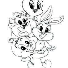 Coloriage de Les Baby Looney Tunes - Coloriage - Coloriage de TOONS - Coloriage BABY LOONEY TUNES