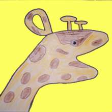 Tuto de dessin : Dessiner une girafe avec ses mains