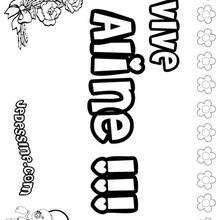 Aline - Coloriage - Coloriage PRENOMS - Coloriage PRENOMS LETTRE A