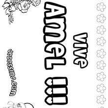 Amel - Coloriage - Coloriage PRENOMS - Coloriage PRENOMS LETTRE A
