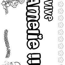 Amelie - Coloriage - Coloriage PRENOMS - Coloriage PRENOMS LETTRE A