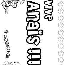 Anais - Coloriage - Coloriage PRENOMS - Coloriage PRENOMS LETTRE A