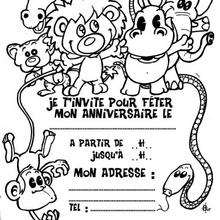 Coloriage d'animaux sauvages