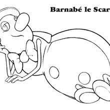 Coloriage Barnabé le Scarabée