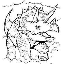 Coloriage : Triceratops