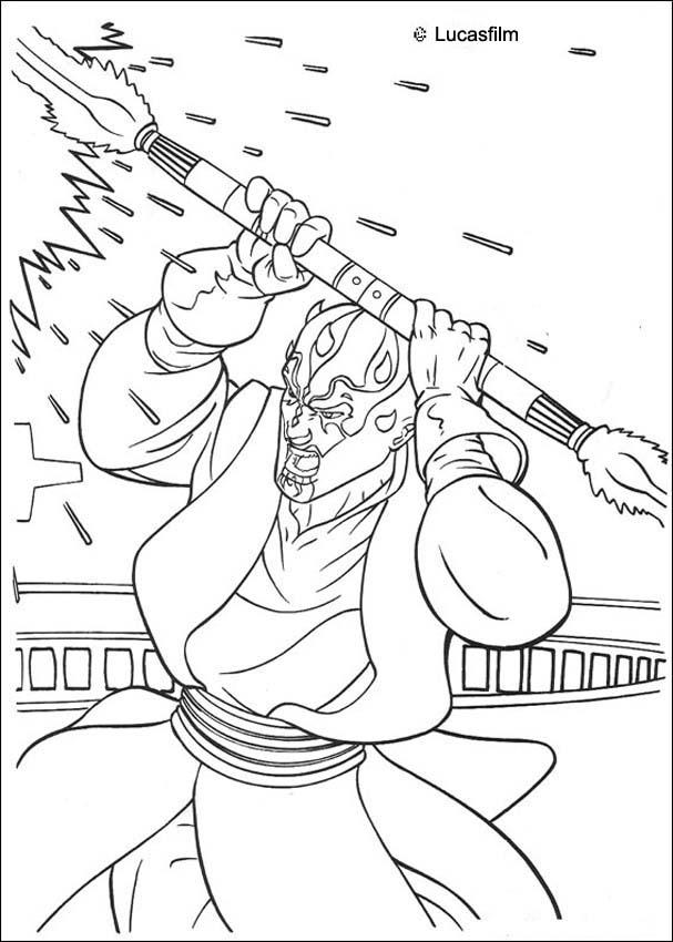 Coloriages coloriage star wars de dark maul fr hellokids coloriage star wars de dark maul