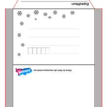 Enveloppe: SNOWBOARD - Activités - BRICOLAGE FETES - BRICOLAGE POUR PREPARER LES FETES - Kit de papeterie Jedessine - Enveloppes
