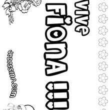 Fiona - Coloriage - Coloriage PRENOMS - Coloriage PRENOMS LETTRE F