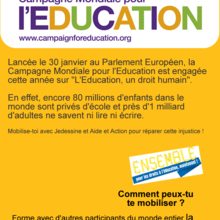 Reportage : Campagne Mondiale pour l'Education