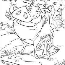 Coloring Hakuna Matata Pages Lion King Disney Popular De Sketch ...