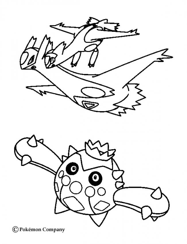 Coloriages latios et autres pokemons fr hellokids latios et autres pokemons