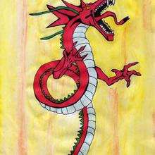 Dessin d'enfant : Le dragon de Laure
