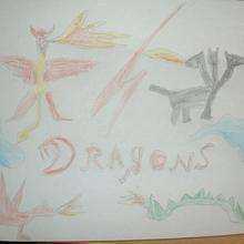 Dessin d'enfant : Le dragon de Rayan