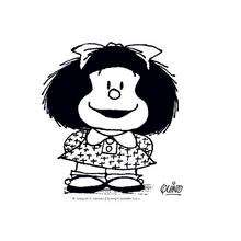 Coloriage de Mafalda souriante - Coloriage - Coloriage PERSONNAGE BD - Coloriage MAFALDA - Coloriage MAFALDA A IMPRIMER