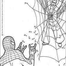Spiderman et Octopus - Jeux - Jeux de Points à relier - Points à relier personnages célèbres