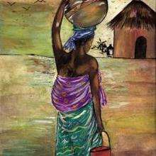 Dessin d'enfant : Femme Togolaise