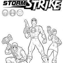 Coloriage Power Rangers : Storm Strike