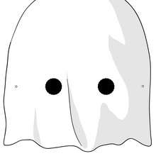 Masque de Fantôme - Activités - BRICOLAGE HALLOWEEN - Masques d'Halloween à imprimer