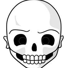 Masque de Squelette - Activités - BRICOLAGE HALLOWEEN - Masques d'Halloween à imprimer