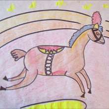 Le cheval de cirque - Dessin - Apprendre à dessiner - Dessiner des personnages du Cirque