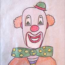 Portrait d'un clown - Dessin - Apprendre à dessiner - Dessiner des personnages du Cirque