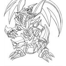 Coloriage de Yu-Gi-Oh : Black Metal Dragon 1