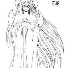 Coloriage de Yu-Gi-Oh : Mystical Elf