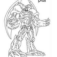 Coloriage de Yu-Gi-Oh : Summoned Skull