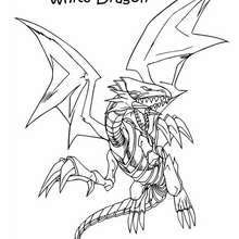 Coloriage de Yu-Gi-Oh : White Dragon 1