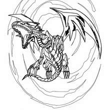 Coloriage de Yu-Gi-Oh : White Dragon 5