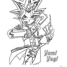 Coloriage de Yu-Gi-Oh : Yami Yugi - Coloriage - Coloriage MANGA - Coloriage Yu-Gi-Oh!