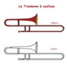 Coloriage d'un trombone à coulisse - Coloriage - Coloriage GRATUIT - Coloriage INSTRUMENTS DE MUSIQUE