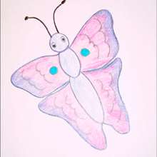 Papillon du Printemps - Dessin - Apprendre à dessiner - Dessiner Pâques