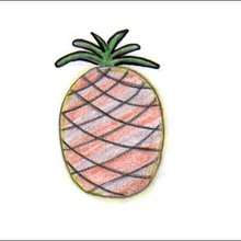 Tuto de dessin : Dessiner un ananas