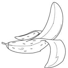 Coloriage d'une banane