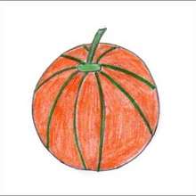 Tuto de dessin : Un melon