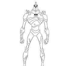 Coloriage d'Alien - Coloriage - Coloriage BEN 10 ALIEN FORCE