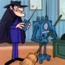 Dessin animé : Magnificent Muttley : Le robot balayeur