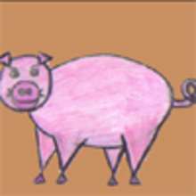 Dessiner un cochon - Dessin - Apprendre à dessiner - Dessiner des animaux